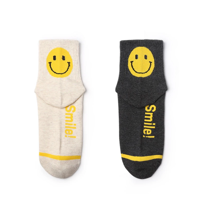 socks with smiley face on ankle