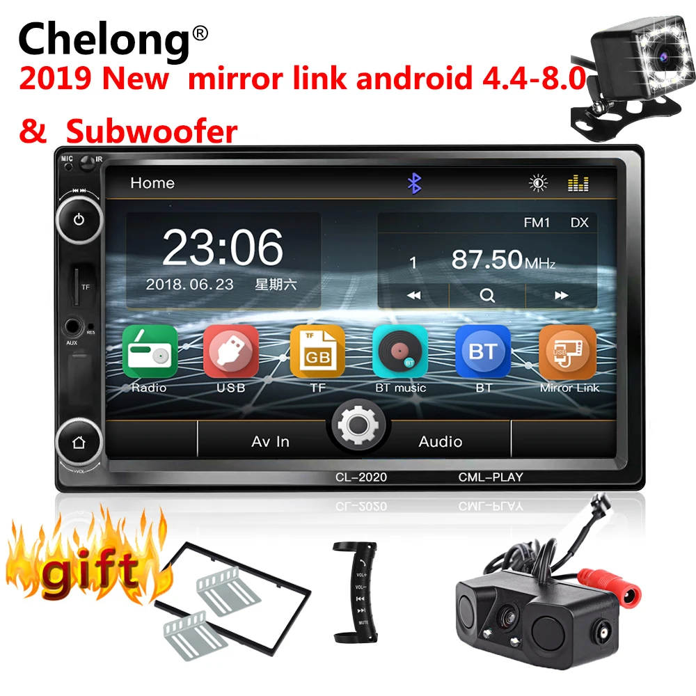

2 DIN Car Radio 7" Car Stereo Player Car Multimedia Player MP5 Touch Display Bluetooth USB Auto-radio Car Rear Camera