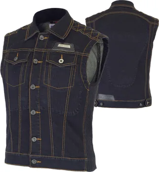 

BENKIA Summer Motorcycle Vest Cafe Racer Vintage Retro Style Denim Motorbike Waistcoat Cruiser Riding Moto Vest Sleeveless