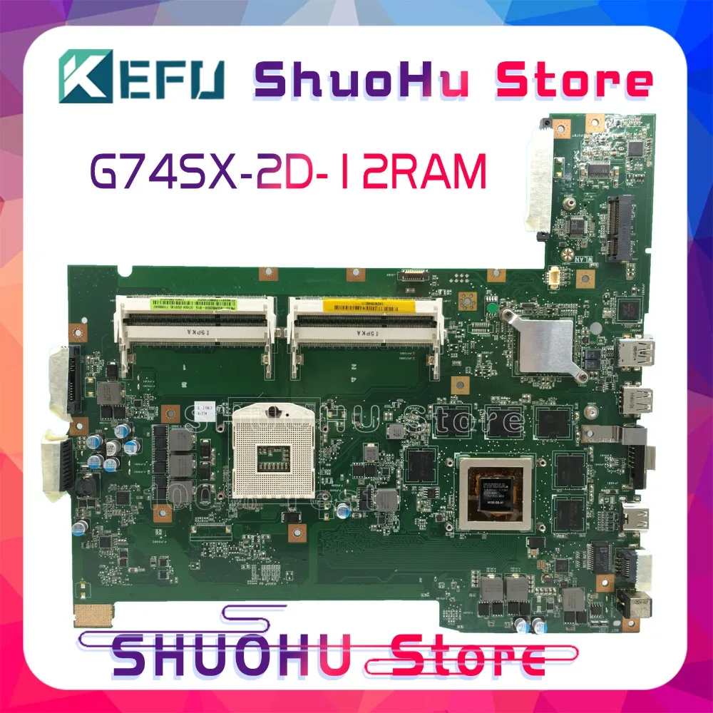 SHELI G74SX motherboard For ASUS G74SX laptop motherboard G74SX REV:2.0 with 2D connector tested 100% work original mainboard цена SHELI G74SX motherboard For ASUS G74SX laptop motherboard G74SX REV:2.0 with 2D connector tested 100% work original mainboard цены онлайн