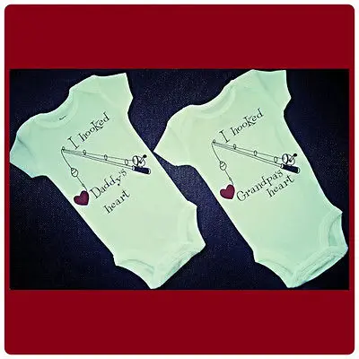 Модные я закрепила папа сердце Одежда для новорожденных малышей Девушка babygrows Playsuit Комбинезоны для малышек