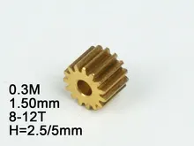 RC Model Metal Pinion Gear 0 3M 1 5mm hole diameter 8T 9T 10T 11T Height