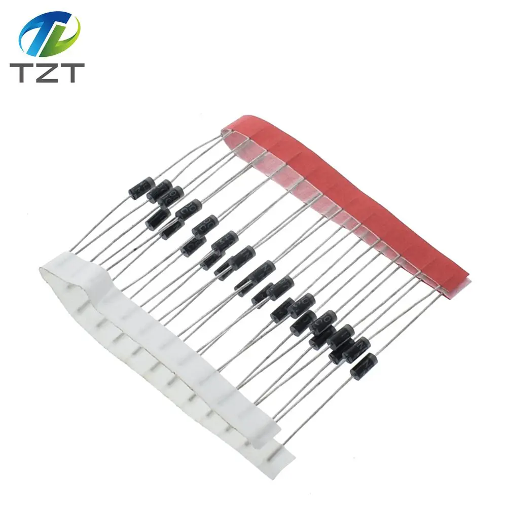 

TZT 100PCS 1N5817 1N5819 1N5399 1N4937 1N4004 Schottky Rectifier Diode 1N4001 1N4007 UF4007 HER107 FR207 FR157 FR107 RL207 DO-41