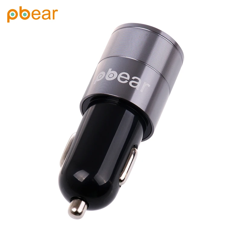 Pbear Type-C Double Ports USB 3.0 Auto Car Charger Universal Metal Fast Charging With C A Outputs For Smart Phone | Автомобили и
