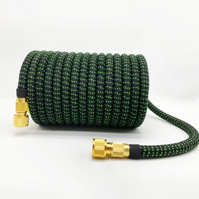 single hose 25Ft-100Ft удлиняемый садовый шланг волшебный гибкий шланг для воды с распылителем 1/" 3/4" Женский адаптер поливный шланг Прямая - Цвет: single hose