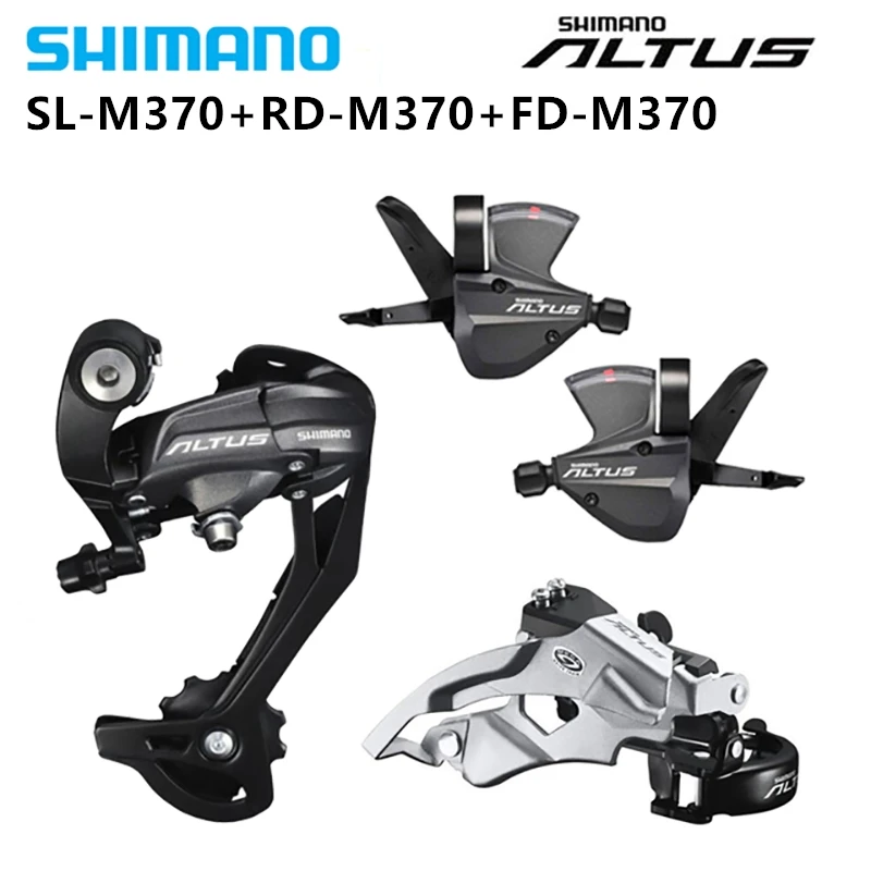 

Shimano ALTUS M370 3PCS Set 3x9 Speeds Rear Derailleurs + Derailleurs Front + Shifter Lever Groupset