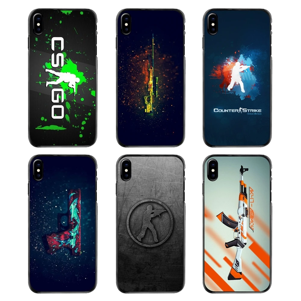 For Samsung Galaxy A3 A5 A7 A8 J1 J2 J3 J5 J7 Prime 2015 2016 2017 Accessories Phone Covers counter strike CS GO guns Art Poster |