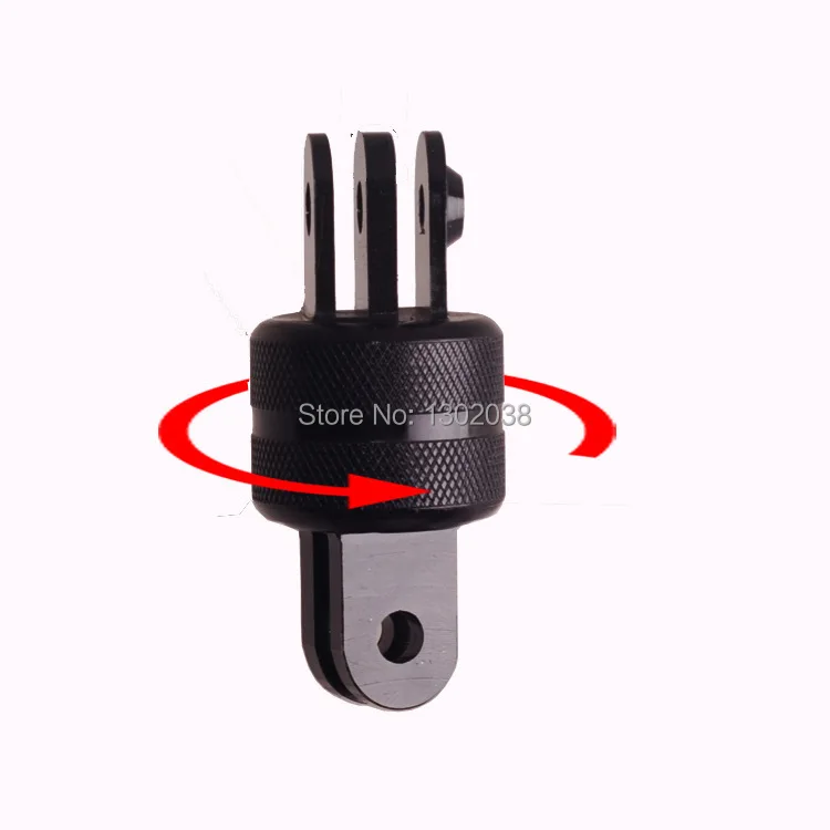 Hot Black 360 Rotating drehbar Swivel Arm Tripod Mount Adapter Aluminum