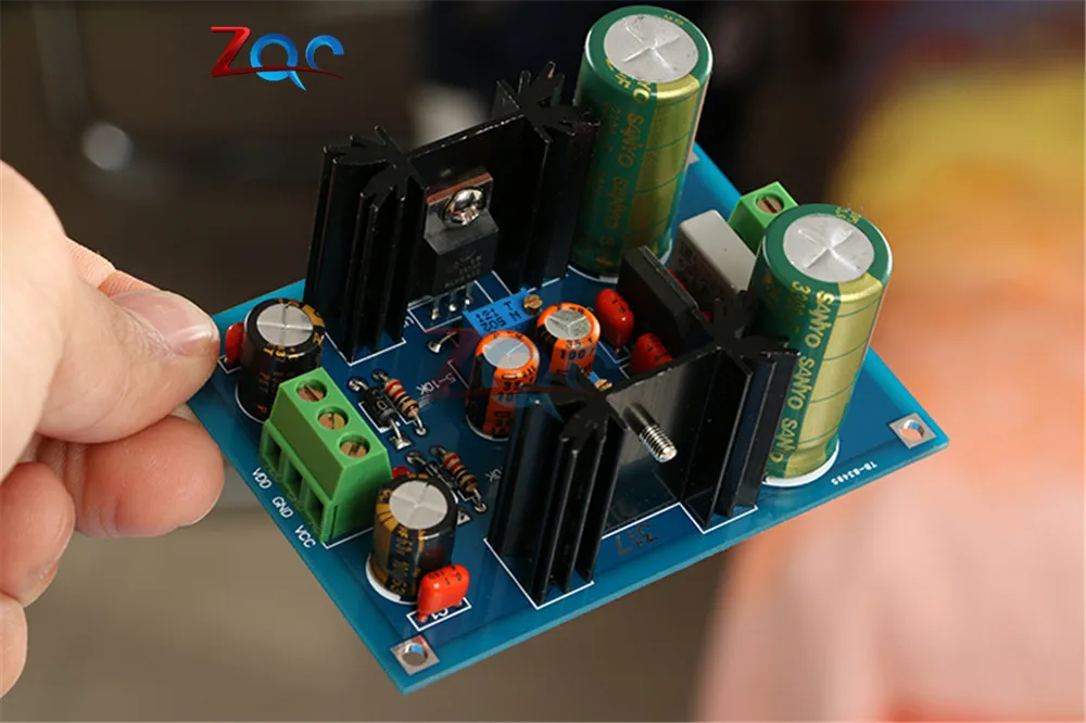 Блок питания LM317 LM337 с регулируемой фильтрацией 5 В 12 24 регулятор напряжения блок