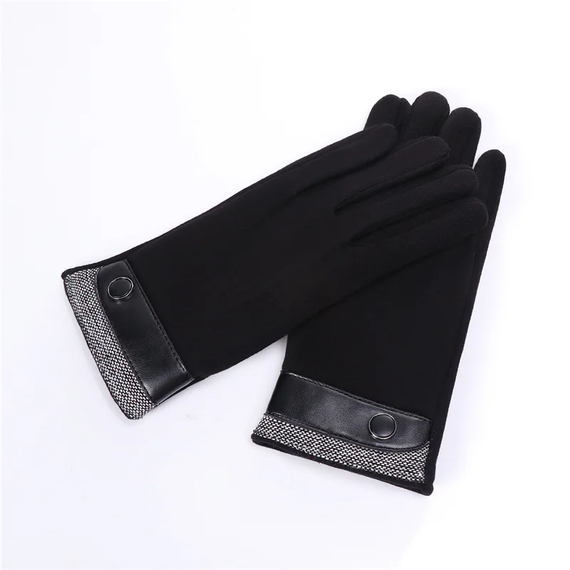 Зимние мужские деловые повседневные теплые перчатки с сенсорным экраном для верховой езды плюс бархатные толстые ветроустойчивые теплые