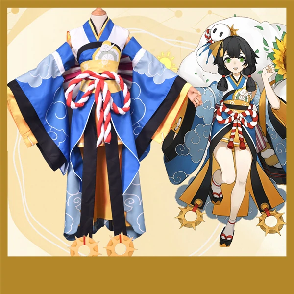 

Hot Game Onmyoji SR No Awakened Cosplay Costume Girl's Kimono Uniform Free Shipping