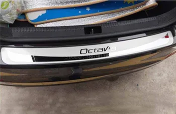 

For Skoda Octavia A7 2015 2016 2017 2018 Car Rearguards Rear Bumper Trunk Fender Sill Plate Protector Guard Covers