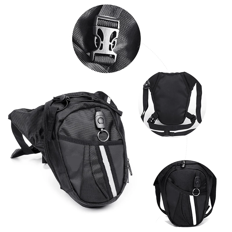 

Oxford Nylon Bag Leg Drop Motorcycle Waist Pack Unisex Fanny Thigh Belt Bike Bags
