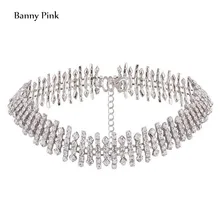 17new rhinestone choker colar para mulheres jóia de cristal de luxo choker moda colar da jóia do casamento acessórios colar carvoeiros