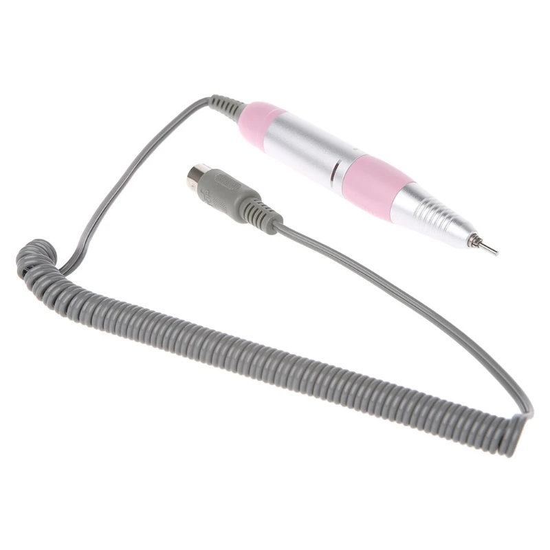 New Pink Color 1.8A Manicure Electric Nail Drill Handpiece Pen