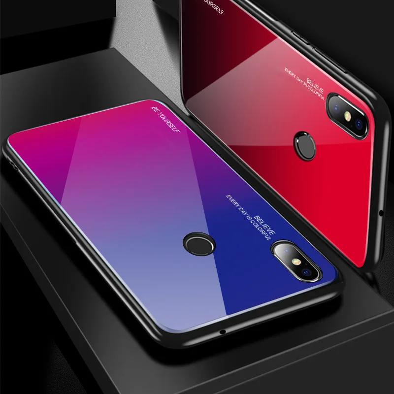 Glass Case For Xiaomi Redmi Note7 6 Pro  (10)