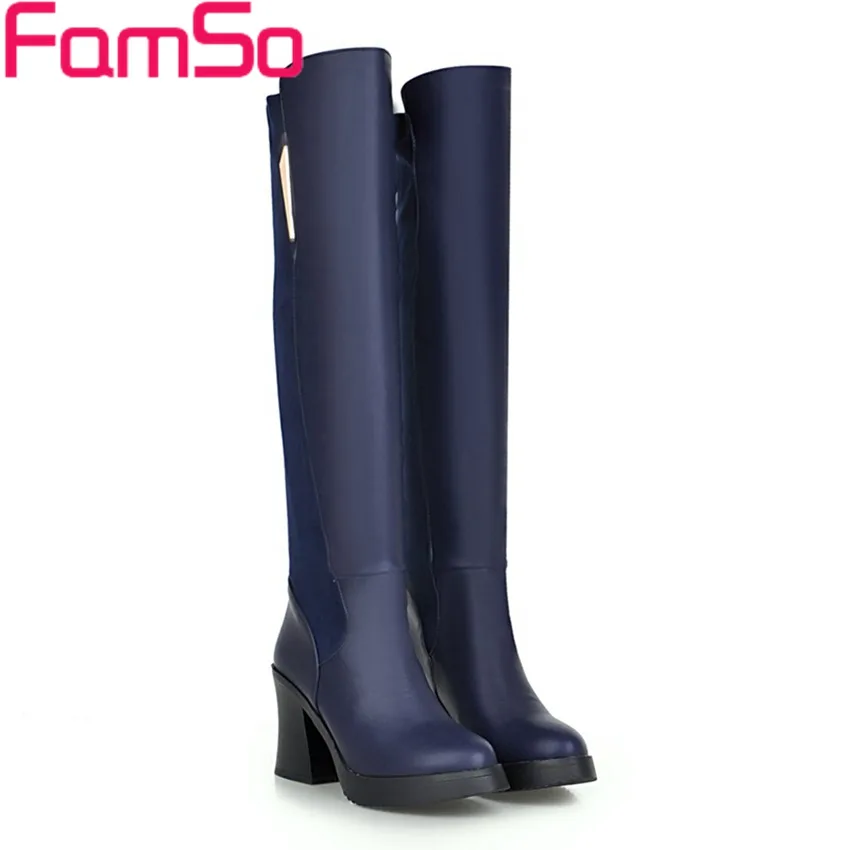 

Free shipping 2016 new Sexy Women boots High Heels Shoes Red Autumn Knee High Boots Shoes  Winter Women's Snow Boots SBT2805