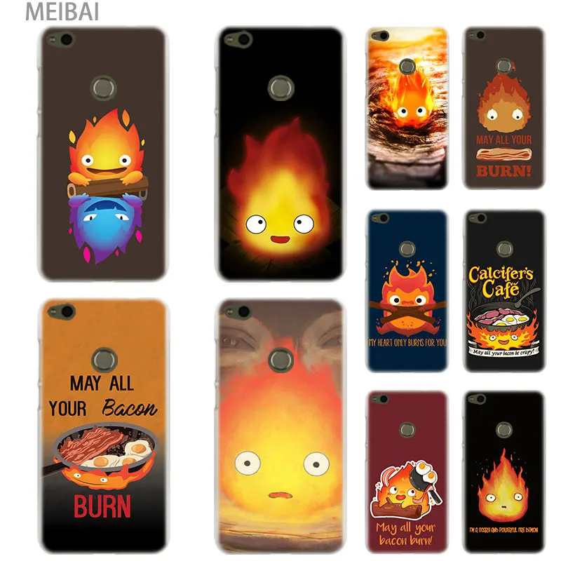 

MEIBAI cute fire calcifer Hard cover case for Huawei Honor 5c 9i 4c pro 6c pro 7x 7s 7a pro 8x 9 10 lite Honor 8 lite cover