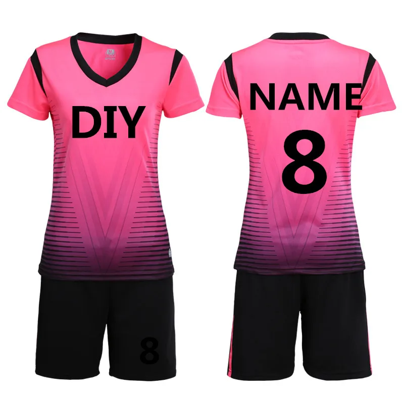 Jerseys de fútbol de manga corta chándal de voleibol para