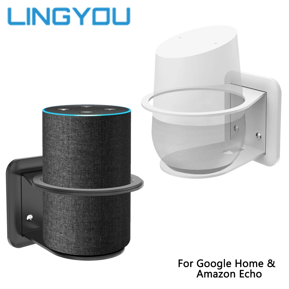 Крепкий металлический держатель-подставка для Google Home, дополнительное уплотнительное кольцо, совместимое с Amazon Echo 2-го поколения