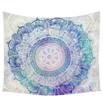 

203*153cm Indian Mandala Tapestry Mandragora Round flower printing Beach Towels Yoga Mat Sun Block Round Bikini Cover