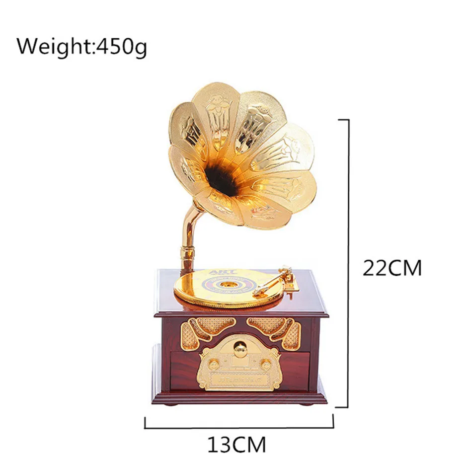 Music Box European Child Daughter Gift Birthday Gift Home Decoration Luxury Clockwork Type Music Box Wedding Room Decoration (3)