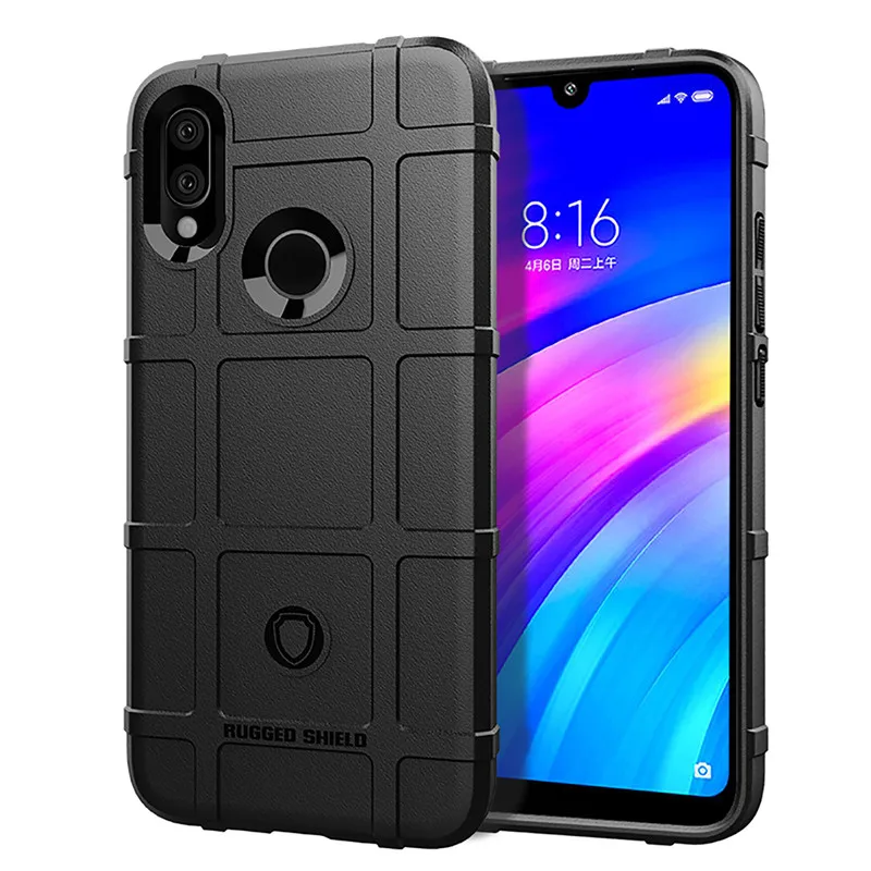 

Rugged Shield Silicone Cases For Xiaomi Redmi Note 7 6 5 Pro Plus Case Armor For Xiaomi Redmi 5 6 6A 7 Plus Pro Cover