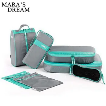 

Mara's Dream 7 Pieces Multifunctional large capacity bag fashion Nylon zipper waterproof Cosmetic Cases Women bag