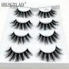 HBZGTLAD 2/4 pairs natural false eyelashes fake lashes long makeup 3d mink lashes eyelash extension mink eyelashes for beauty ► Photo 1/6