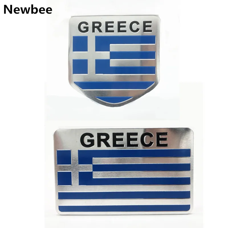

Aluminum Alloy GREECE National Flag Emblem Car 3D Sticker Motorcycle Accessories for Toyota Yaris VW Nissan Opel Peugeot Suzuki