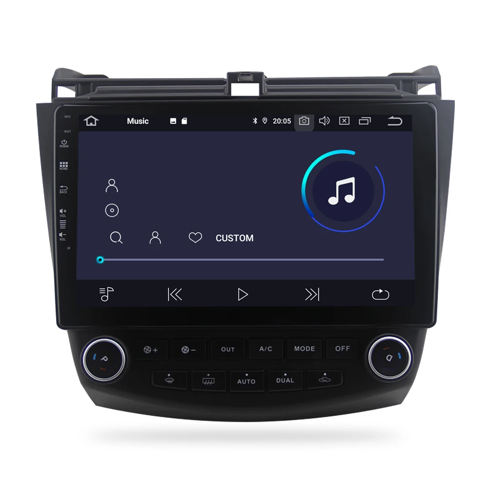 Автомобильный мультимедийный плеер с IPS экраном 1 Din Универсальный Android 9 0
