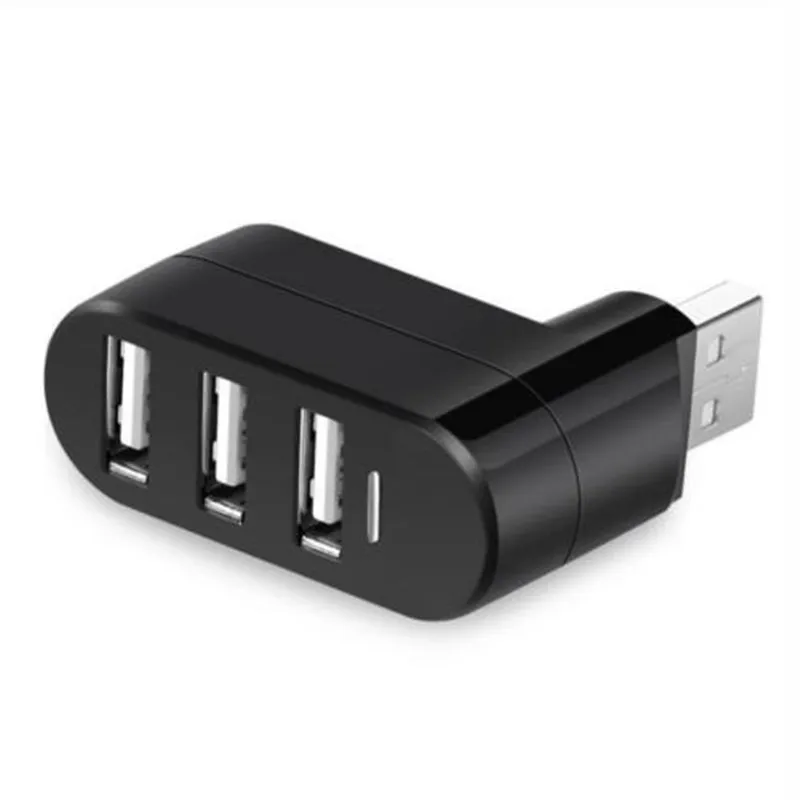 black Мини 3 порта USB Женский к usb-вилке удлинитель адаптер для ПК настольного ноутбука расширение USB Verlengkabel USB Macho Hembra - Цвет: black