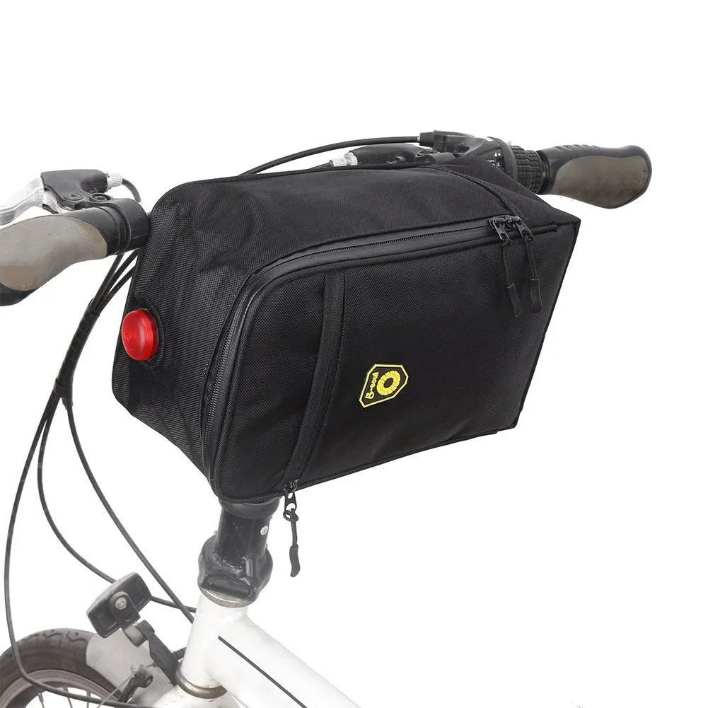 Clearance B-SOUL Outdoor Sport Waterproof Bicycle Trunk Bag Pannier Saddle Bag Luggage Carrying Bag with Back Light Bicycle Bag Luggage 3
