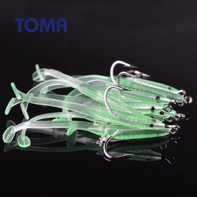 Toma 10pcs/lot Small Fish Soft Eel Fishing Lures 6.8cm 1g Soft Bait  Luminous With Hook Artificial Swimbait Fishing Tackle - Fishing Lures -  AliExpress