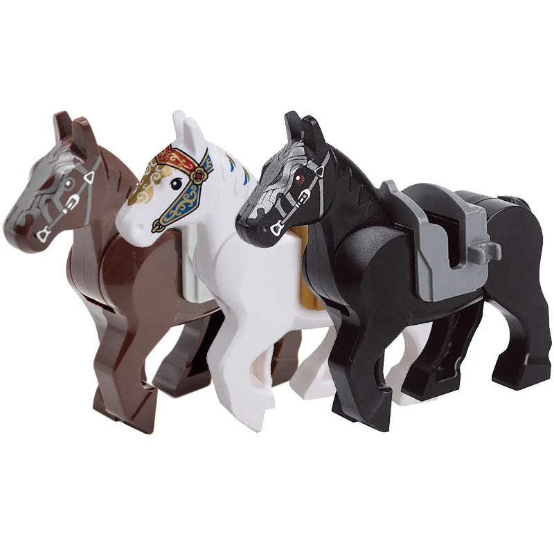 10pcs/lot Knight Nazgul Horse 6cm Building Blocks Bricks Accessories Battle Steed Gifts Toys for Children