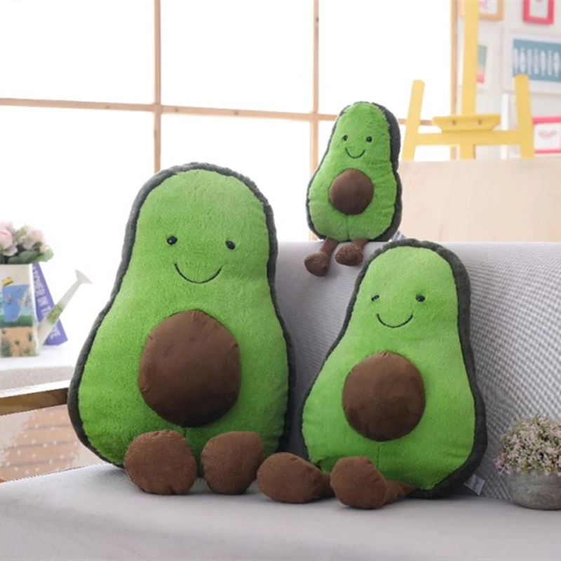 

UK Super Soft Avocado Plush Toy Kawaii Cartoon Fruits Soft Comfortable Doll Toys For Girls Boys Christmas Gift