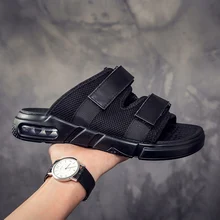 Мужские сандалии на открытом воздухе обувь пляжные шлепанцы повседневные мужские летние сандалии высококачественные пляжные сандалии с воздушной подушкой chaussure homme