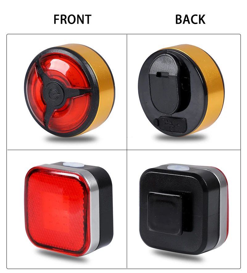 Excellent WEST BIKING Bike Light Sets Ultralight Front + Rear Lights USB Charging Safety Cycling Lamp Taillight Flash Bicycle Headlight 12