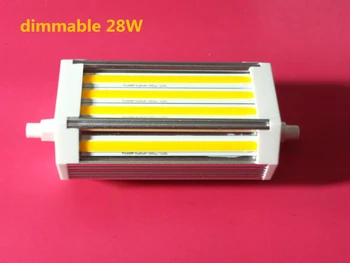 

DHL Free shipping 15pcs/lot 118mm led dimmable R7S light 28W COB led dimmable J118 R7S lamp