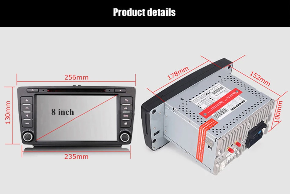 Clearance Eunavi 2 Din Car DVD GPS For Skoda Octavia 2012 2013 A 5 A5 Yeti Fabia Car Android 9.0 Quad Core RAM 2GB Stereo Radio Navigation 30