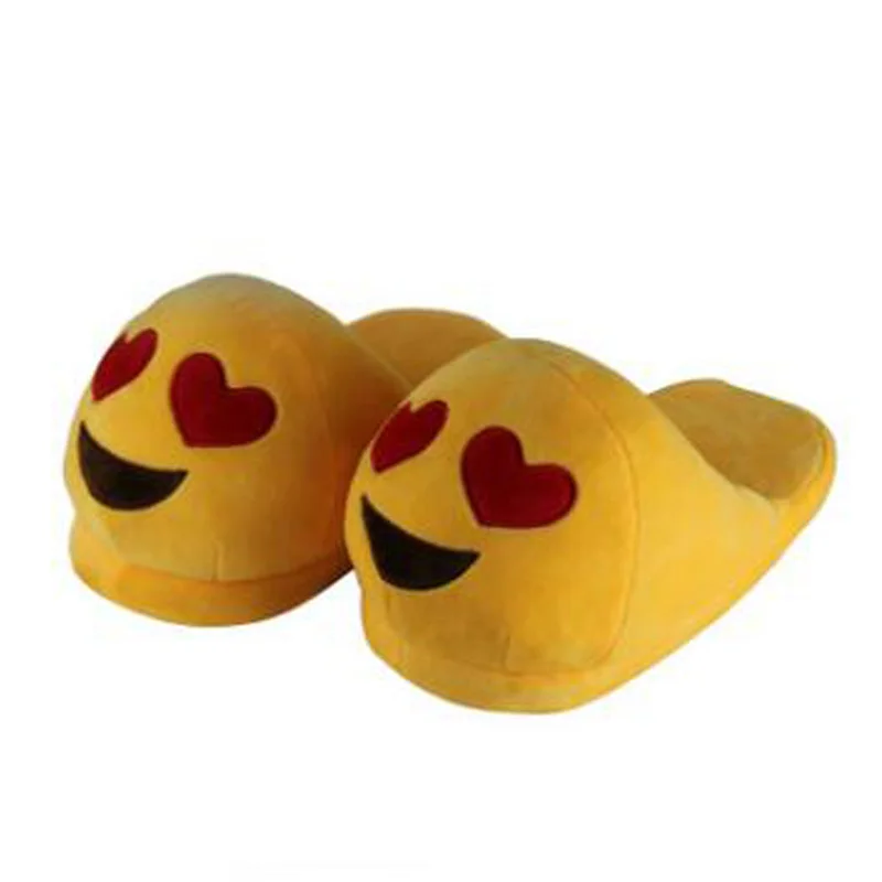 22cm 8 Styles Plush Emoji Slippers Cartoon Slipper Warm Winter Indoor