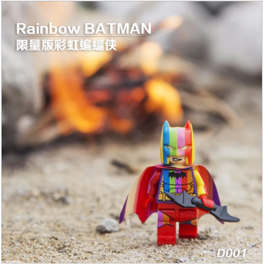 

Superheros LEGOED Marvel Avengers Rainbow Batman Loki Infinite war Building blocks sets model bricks toys for children GH22