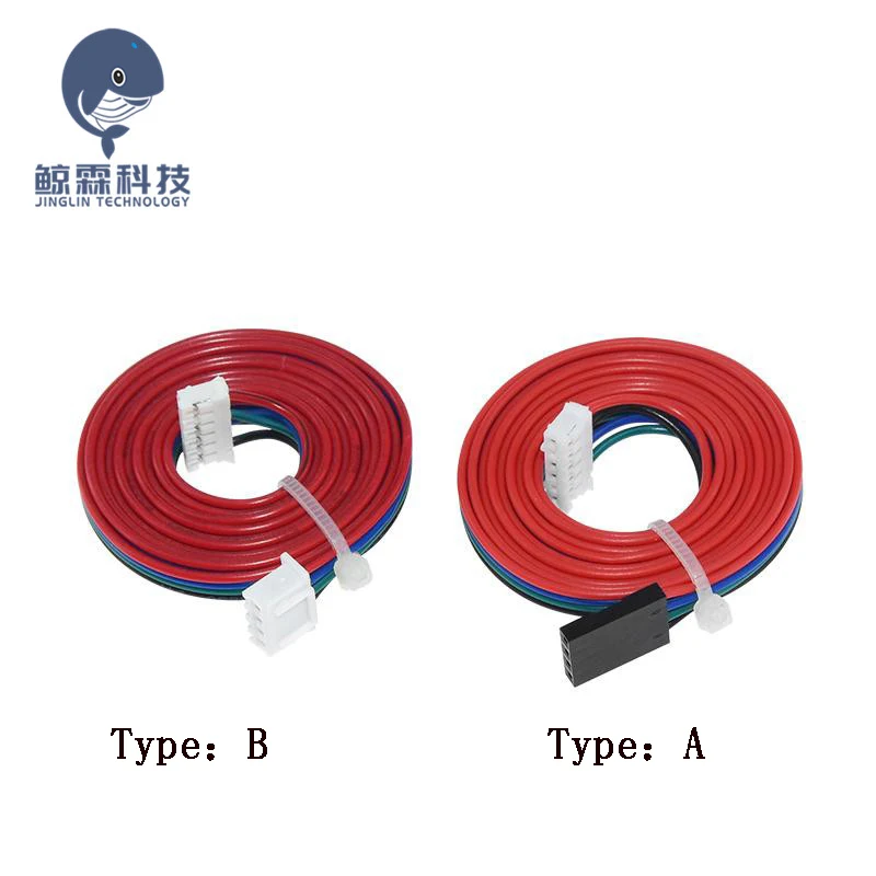 

1M DuPont line two-phase XH2.54 4pin to 6pin Terminal Motor Connector cables for 42 Stepper Motor