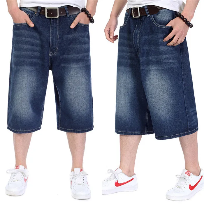2015 Summer Style Hip Hop Mens Baggy Pants Denim Jeans Shorts for Mens ...
