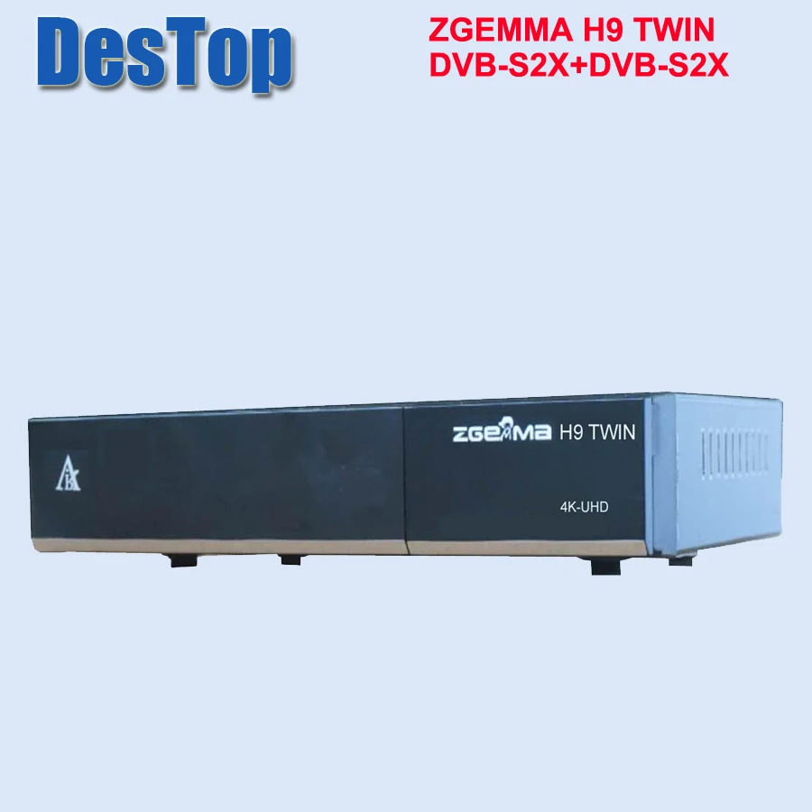 

ZGEMMA H9 TWIN 4K UHD Receiver with 2*DVB-S2X Multistream Tuner with 2*CI+ and Internal Wifi 8GB EMMC FLASH / 1GB DDR3 Memory