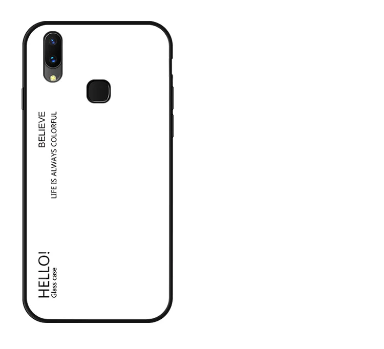 Tempered Glass Case for Vivo Y95 Y91 Y93 Y67 Y79 Y75 Y85 Y97 Cover Gradient Glass Case for Vivo X23 X9 X9s V11 Pro V11i V7 Z3i  (14)