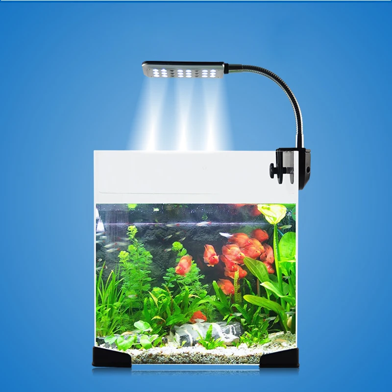 Aquarium Lampe Led 24 LED 3 Modes éclairage de LED pour Aquarium à clipser Aquarium de