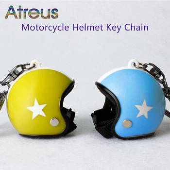 

Atreus Car Styling 1Pcs Creative Safety Helmet Car Key chain for Mazda 6 CX-5 BMW E46 E39 Mini Cooper Audi A4 B6 B8 A3 A5 Ford