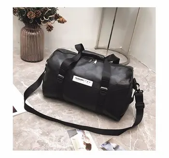

PU Ins training bag, crossbody round sport bag, fitness cool fashion bagpack, belt shoulder beachbag