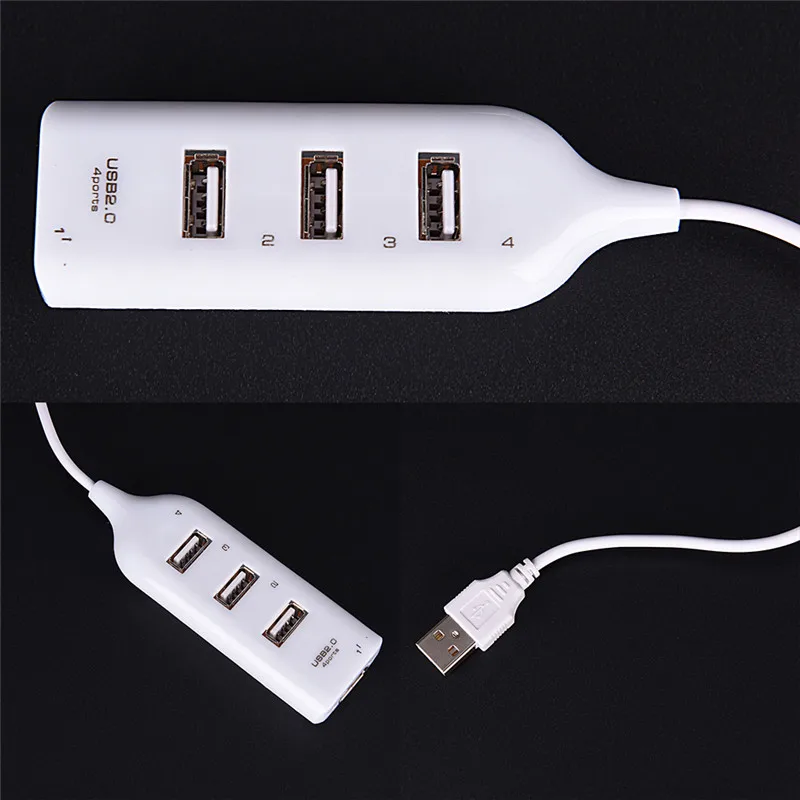 Jeting Новый высокоскоростной 4 портовый разветвитель USB 2 0 адаптер для ПК